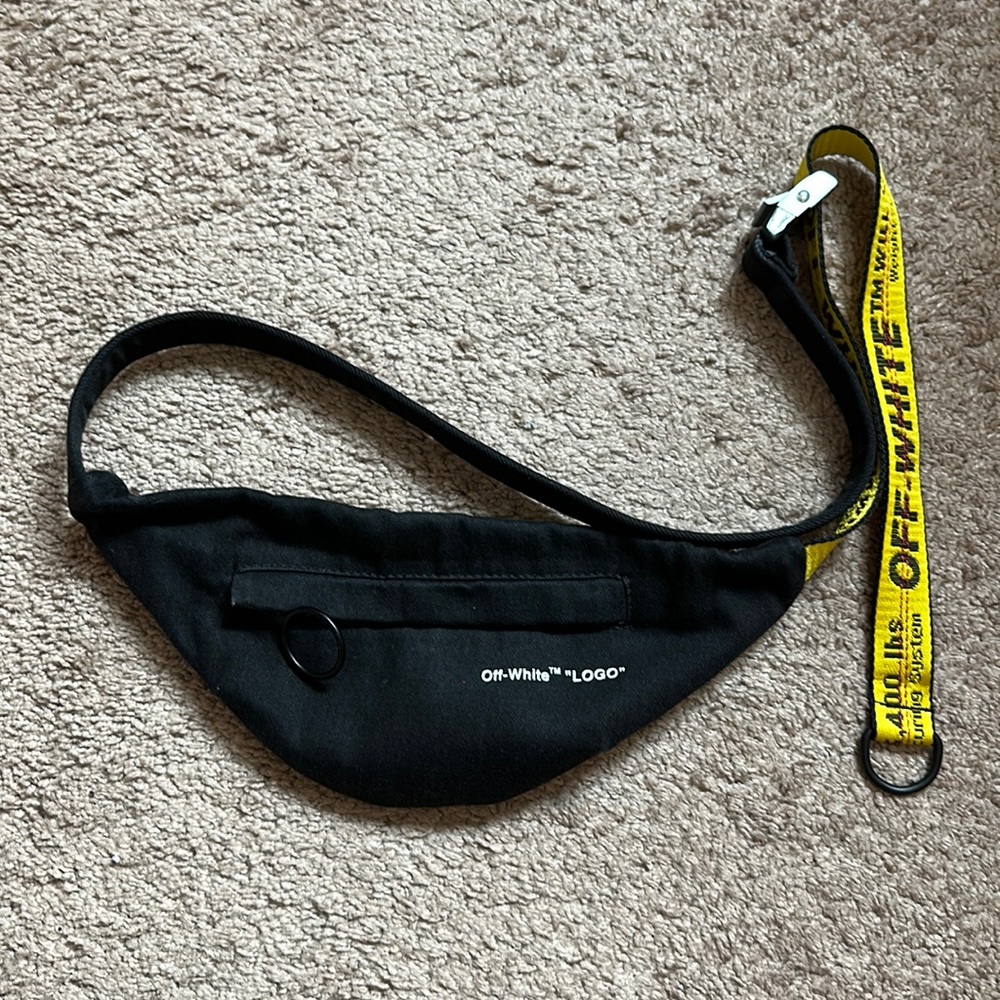 Off White Belt Bag Denim